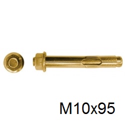 Анкерный болт с гайкой СВФС М10х95 (50 шт)