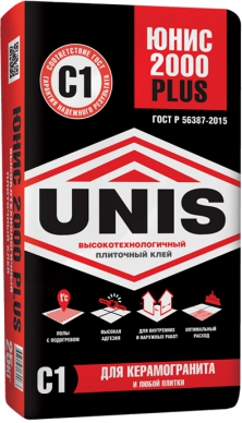 Клей плиточный Unis Плюс (25кг)