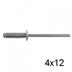 Заклепка вытяжная комбинированная СВФС 4х12 (1000 шт)