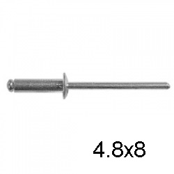 Заклепка вытяжная комбинированная СВФС 4,8х8 (1000 шт)