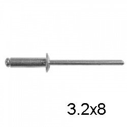Заклепка вытяжная комбинированная СВФС 3,2х8 (1000 шт)