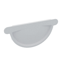 Заглушка желоба металл белый D=125мм Заглушка желоба металл белый D=125мм