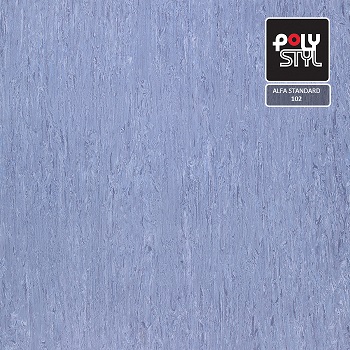 Коммерческий гомогенный линолеум Polystyl ALFA STANDARD 102 (2м)