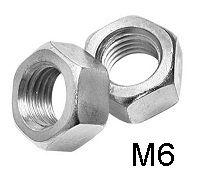 Гайка оцинкованная СВФС DIN934 М6 (500шт) 