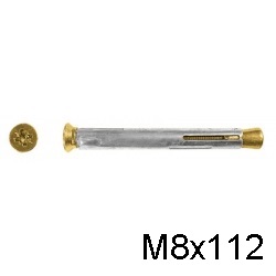 Рамный дюбель металлический СВФС М8х112мм (150шт)