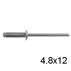 Заклепка вытяжная комбинированная СВФС 4,8х12 (1000 шт)