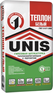 Штукатурка Unis белая гипсовая Теплон (30кг)