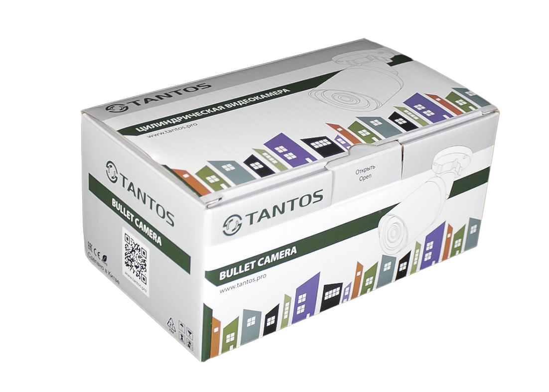 Видеокамера Tantos TSi-Pn453VZ IP уличная цилиндрическая