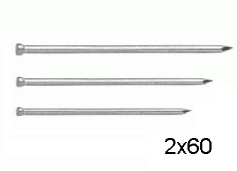 Гвозди финишные оцинкованные СВФС 2х60мм (1кг) Гвозди финишные оцинкованные СВФС 2х60мм (1кг)