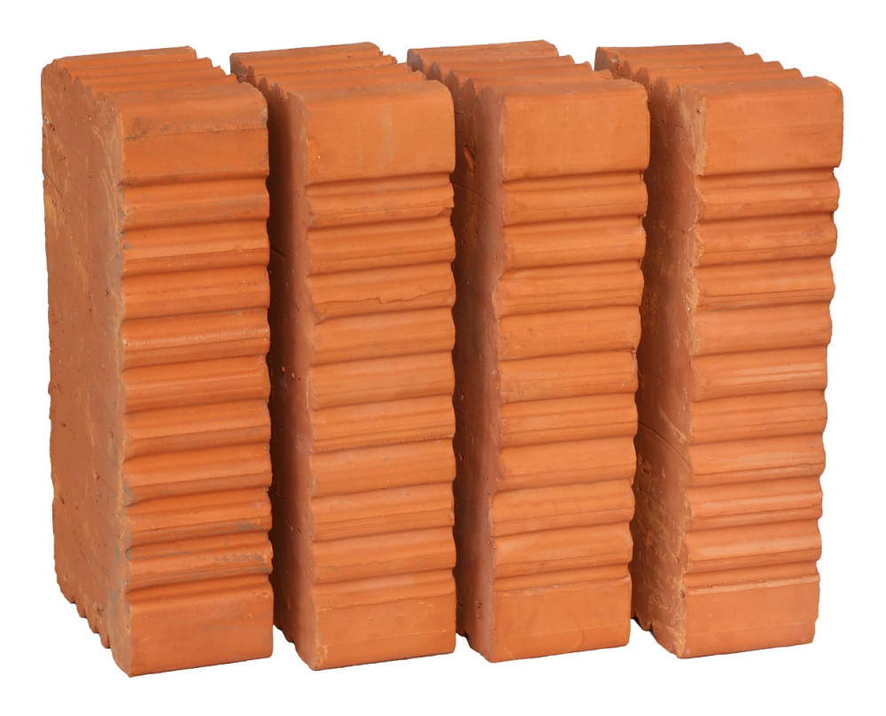 Кирпич строительный полнотелый одинарный М-150 рифленый