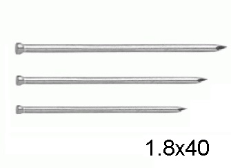 Гвозди финишные оцинкованные СВФС 1,8х40мм (1кг) Гвозди финишные оцинкованные СВФС 1,8х40мм (1кг)