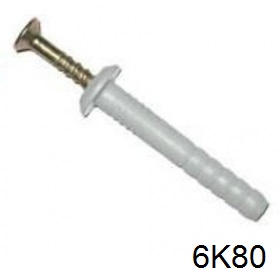Дюбель-гвоздь СВФС 6K80мм (100шт)