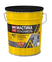 Мастика ТЕХНОНИКОЛЬ №27 приклеивающая, ведро 22 кг