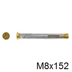 Рамный дюбель металлический СВФС М8х152мм (150шт)