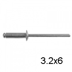 Заклепка вытяжная комбинированная СВФС 3,2х6 (1000 шт)