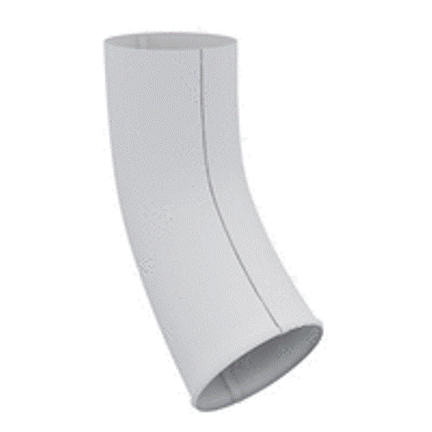 Колено сливное металл белый D=90мм Колено сливное металл белый D=90мм