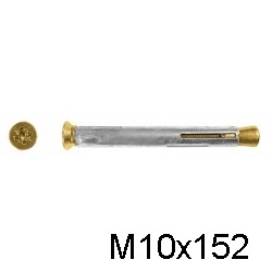 Рамный дюбель металлический СВФС М10х152мм (100шт)