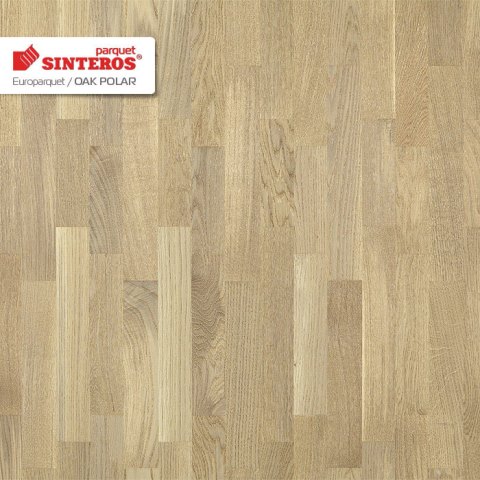 Паркетная доска SINTEROS EUROPARQUET трехполосная Дуб полярный
