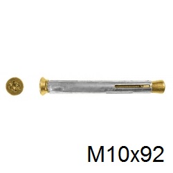Рамный дюбель металлический СВФС М10х92мм (100шт)