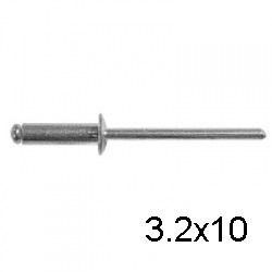 Заклепка вытяжная комбинированная СВФС 3,2х10 (1000 шт)