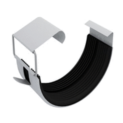 Соединитель желоба металл белый D=125мм  Соединитель желоба металл белый D=125мм