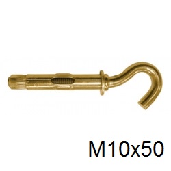 Анкерный болт с крюком СВФС М10х50 (50 шт)