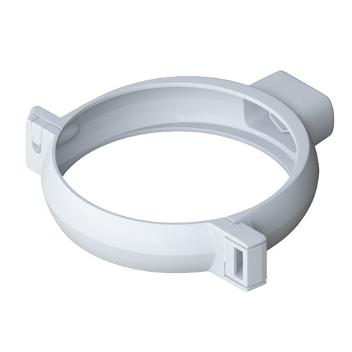 Хомут трубы МУРОЛ пластиковый d 80 белый Хомут трубы МУРОЛ пластиковый d 80 белый